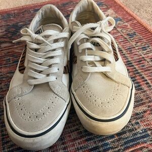 Vans women’s White and Brown Sneakers